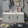 Banc à chaussures avec coussin amovible pour salon