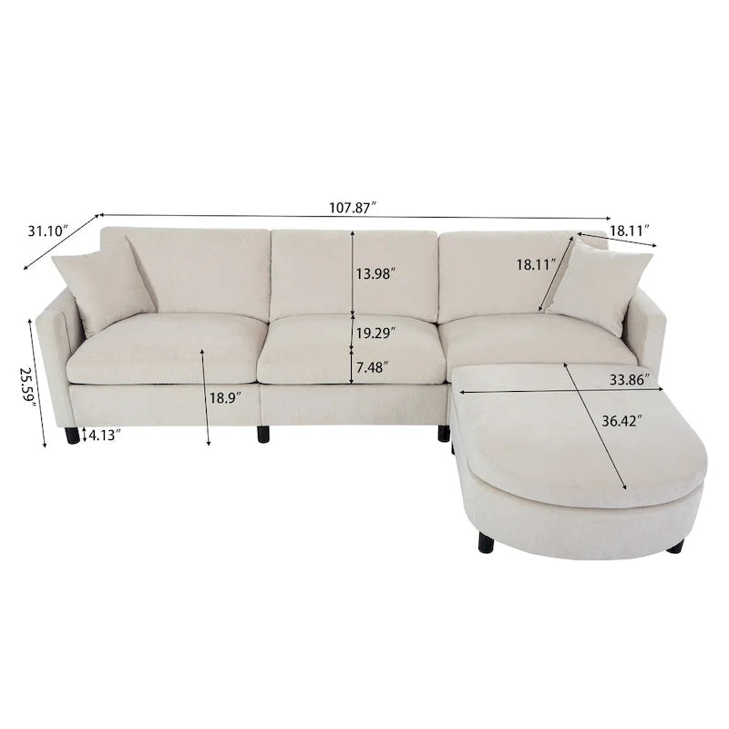 Canapé modulable moderne