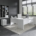 Bureau d'ordinateur en L avec tiroirs