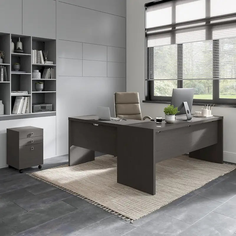 Echo 72W L Shaped Computer Desk w/ Drawers by Bush Business Furniture