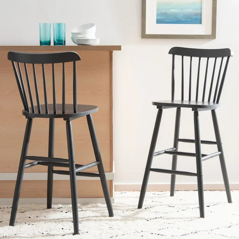 Tabourets de bar de ferme à broche de 30 pouces (ensemble de 2) - 20L x 20P x 43H