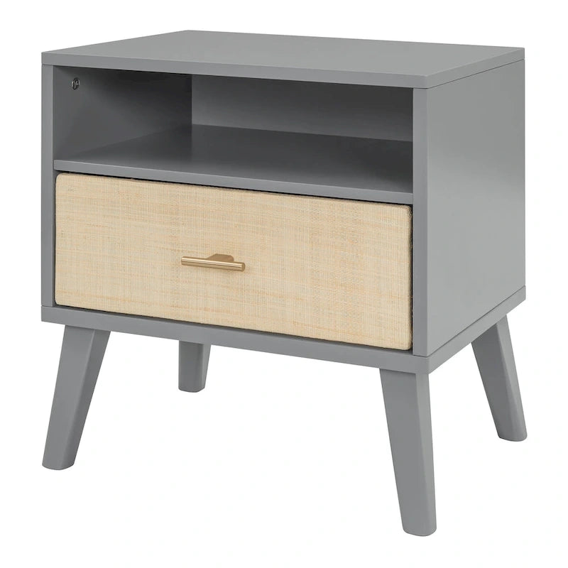 Lit plateforme en bois massif Queen size