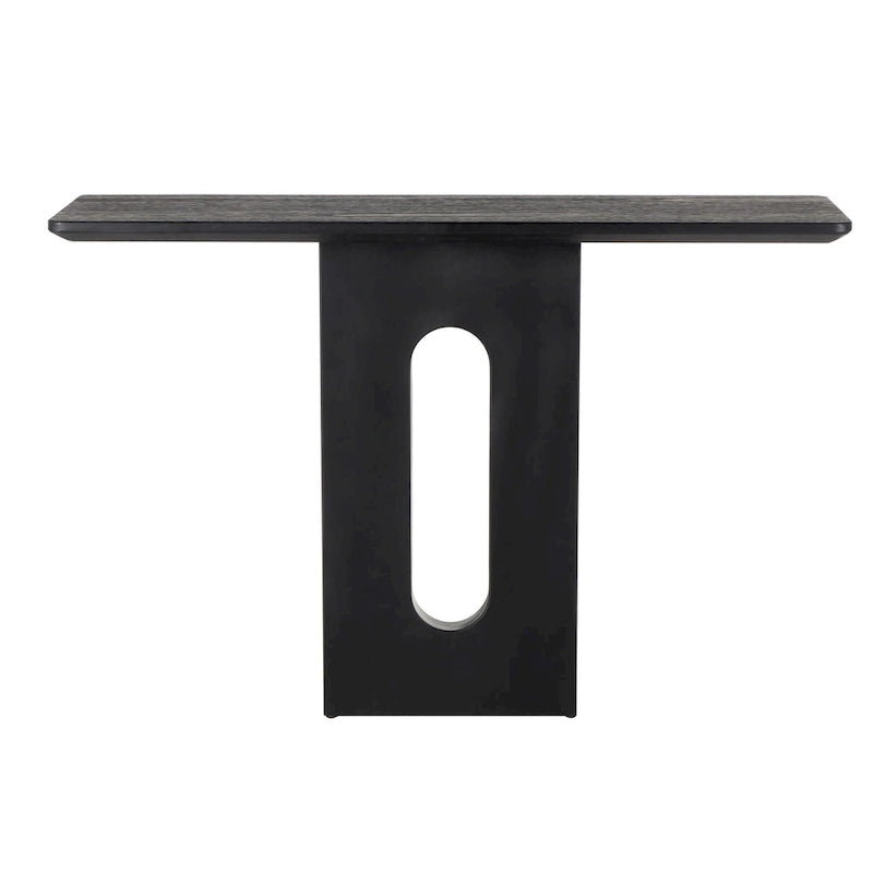 Console en bois avec piédestal ovale sculpté