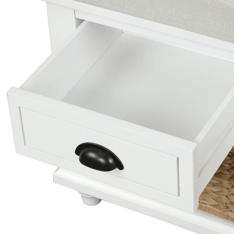 Banc de rangement style campagnard