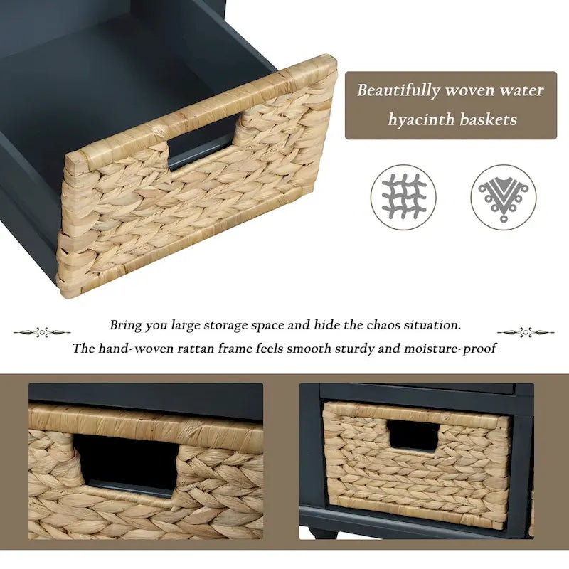 Banc de rangement style campagnard