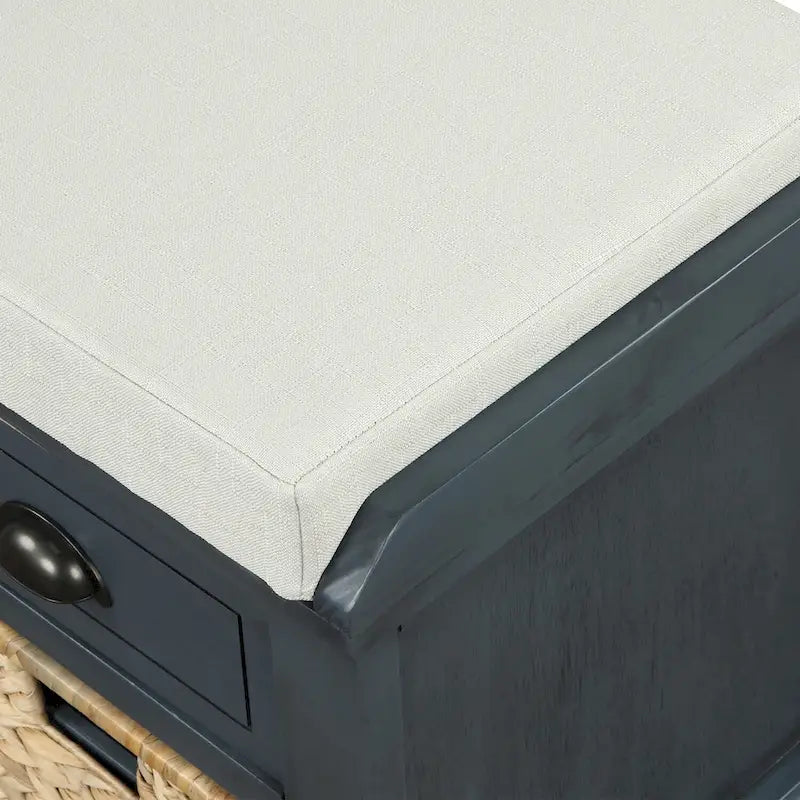 Banc de rangement style campagnard
