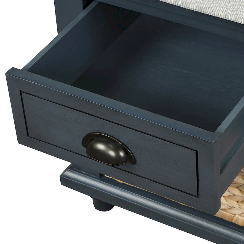 Banc de rangement style campagnard