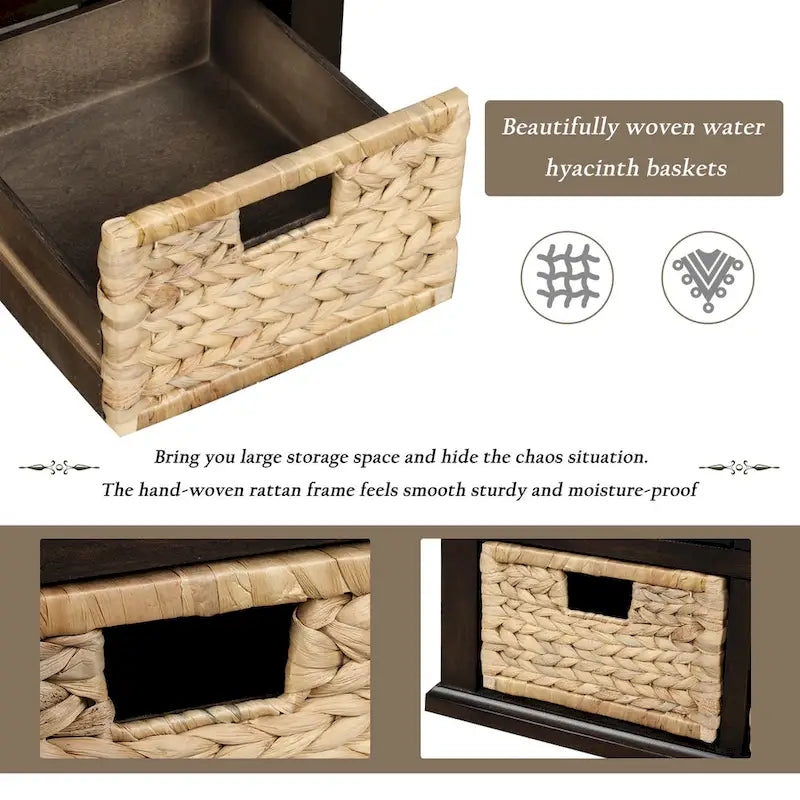 Banc de rangement style campagnard