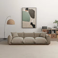 Canapé de luxe Mid-Century Moderne en bouclette/velours