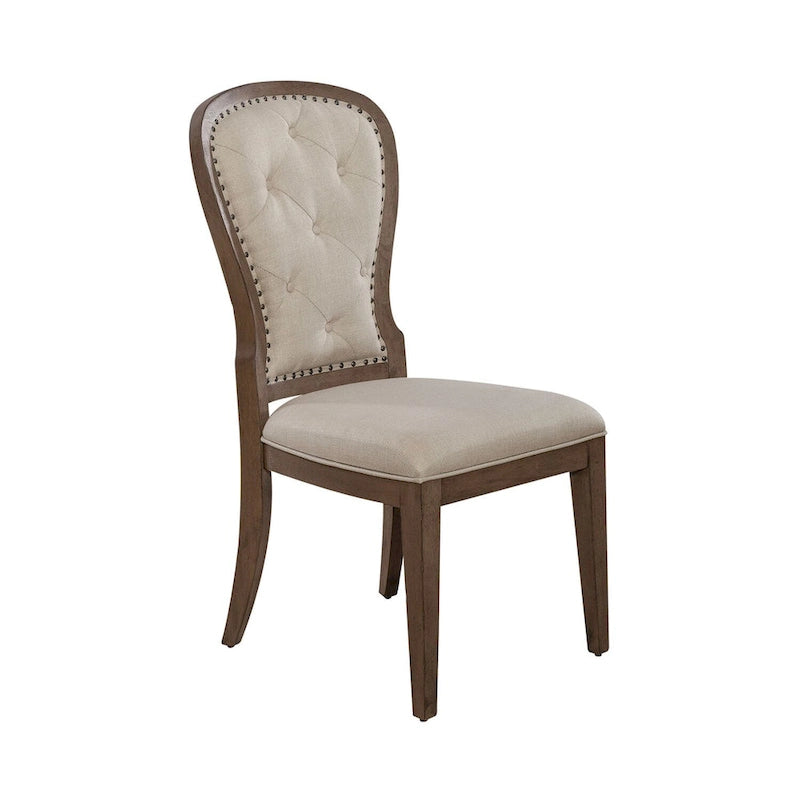 Chaise d'appoint rembourrée à dossier touffeté Americana Farmhouse (lot de 2)