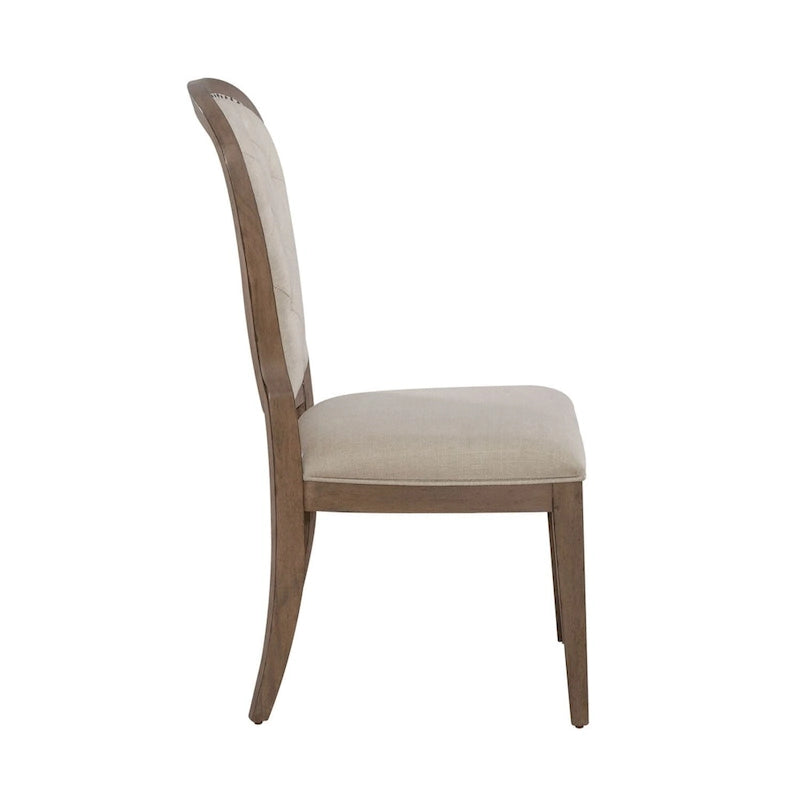 Chaise d'appoint rembourrée à dossier touffeté Americana Farmhouse (lot de 2)