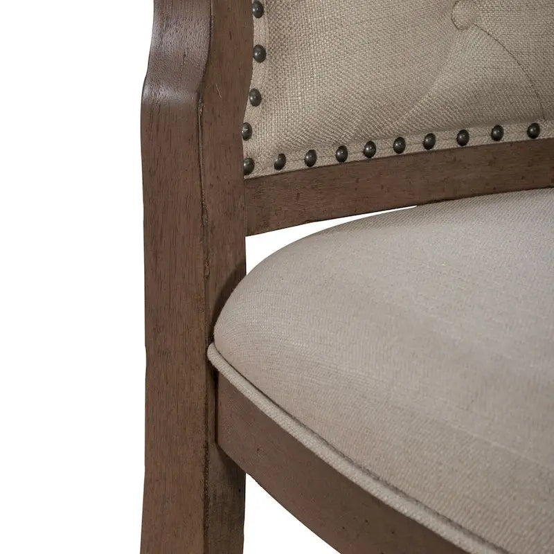 Chaise d'appoint rembourrée à dossier touffeté Americana Farmhouse (lot de 2)