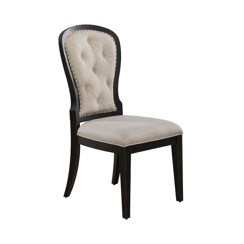 Chaise d'appoint rembourrée à dossier touffeté Americana Farmhouse (lot de 2)