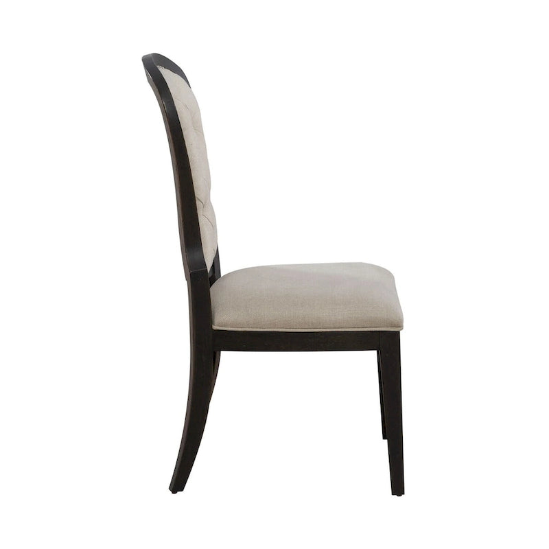 Chaise d'appoint rembourrée à dossier touffeté Americana Farmhouse (lot de 2)