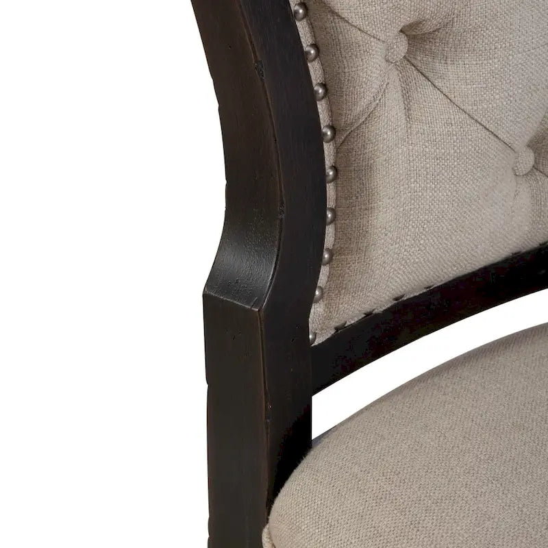 Chaise d'appoint rembourrée à dossier touffeté Americana Farmhouse (lot de 2)