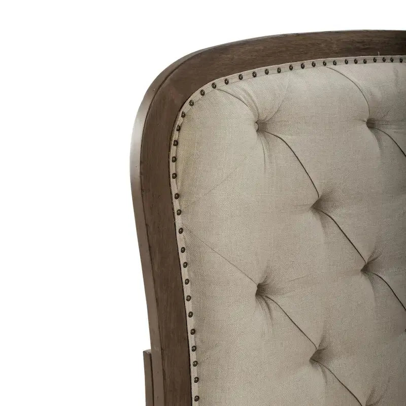 Tête de lit capitonnée Taupe Queen