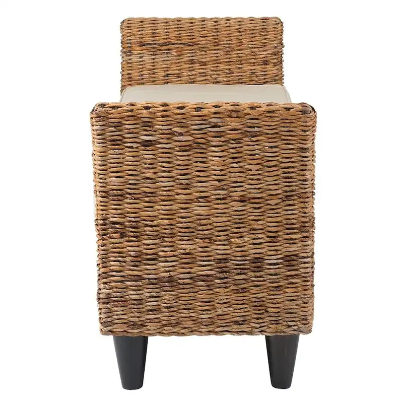 Banc rembourré en fibre de bananier naturelle