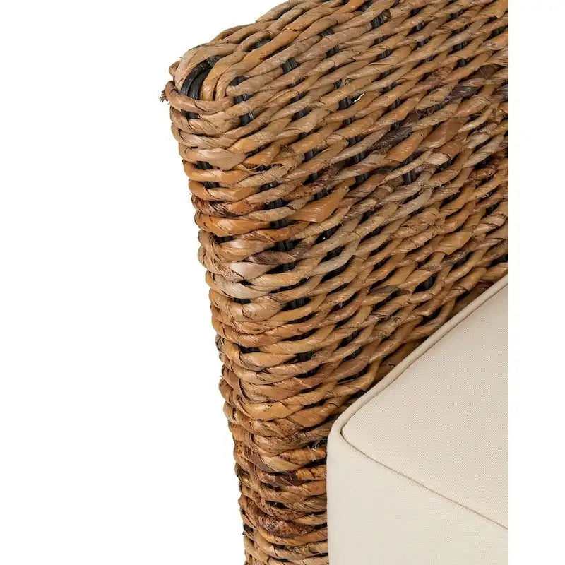 Banc rembourré en fibre de bananier naturelle