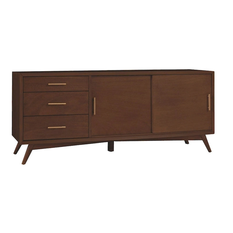 Grand meuble TV — Fini noyer — 64" L x 19" P x 27" H