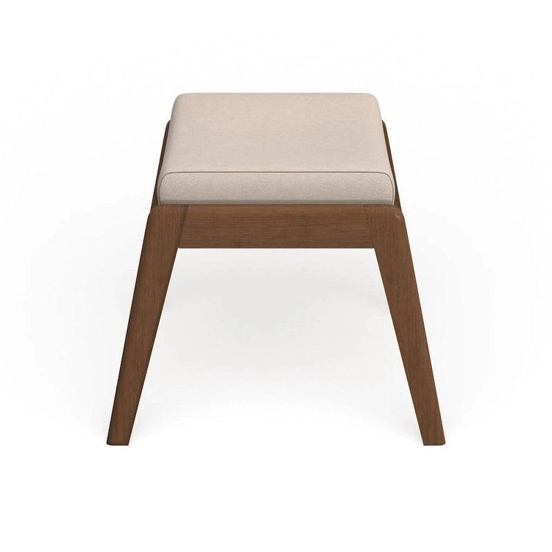 Carson Carrington Forssa – Pouf rembourré noyer de style Mid-century