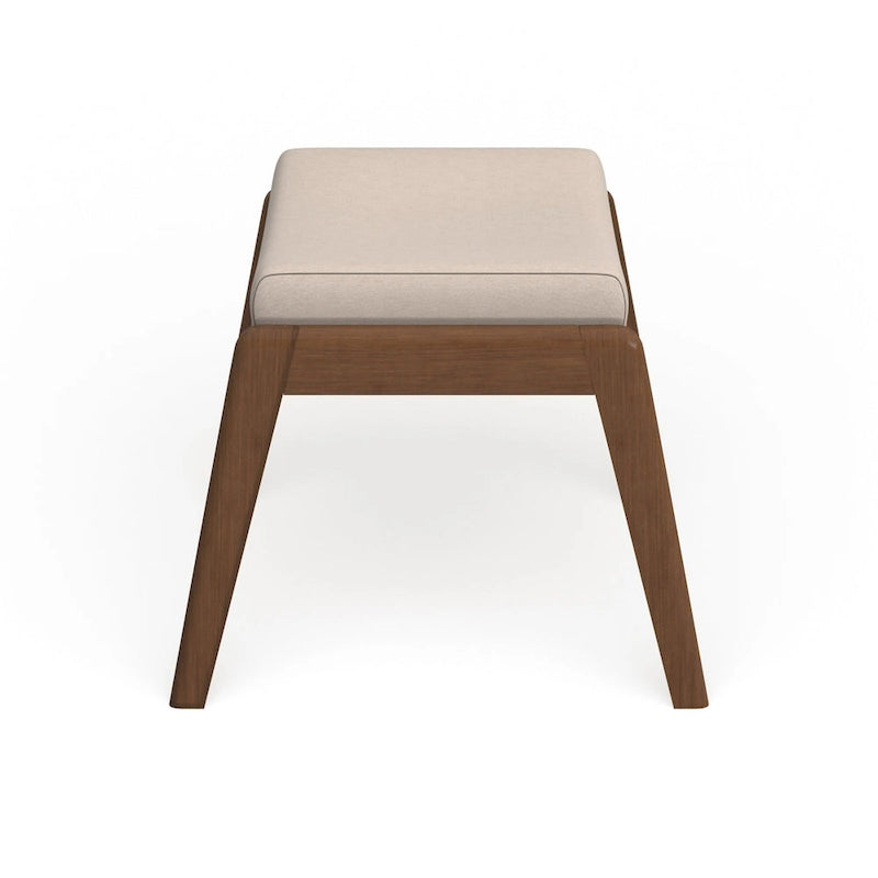 Carson Carrington Forssa – Pouf rembourré noyer de style Mid-century