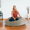 Pouf-transat avec housse en chenille