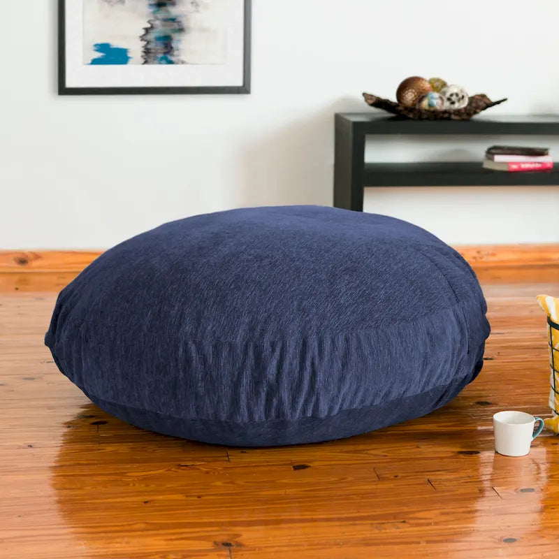 Pouf-transat avec housse en chenille