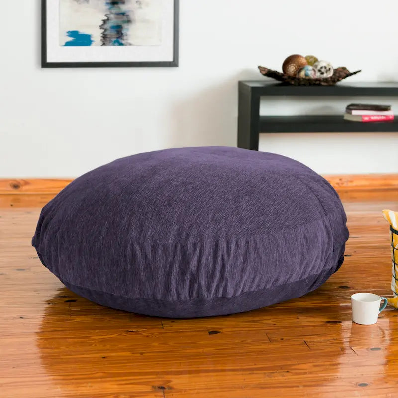 Pouf-transat avec housse en chenille