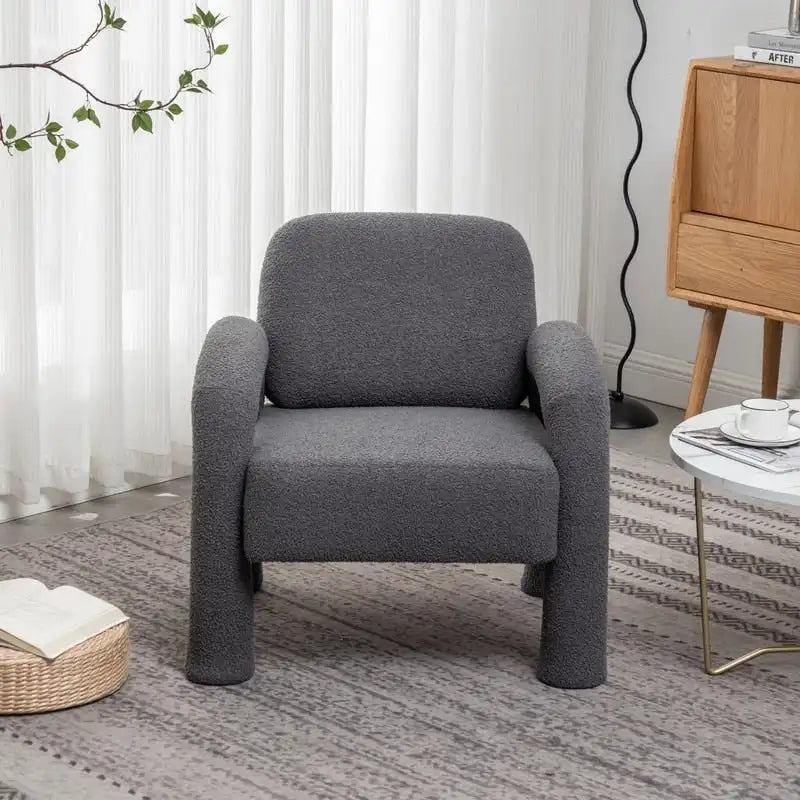 Fauteuil rembourré au design moderne et unique