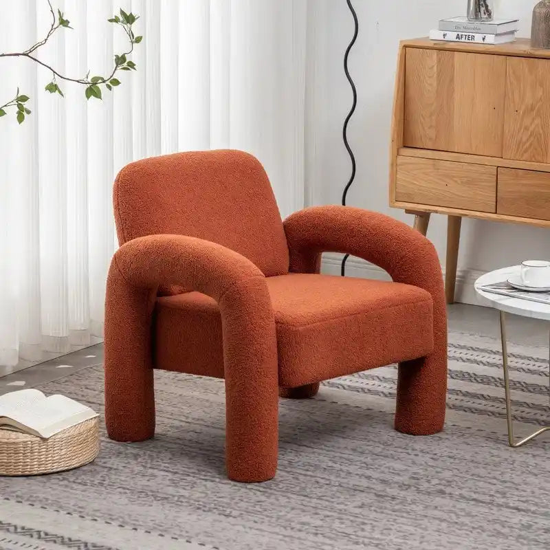 Fauteuil rembourré au design moderne et unique