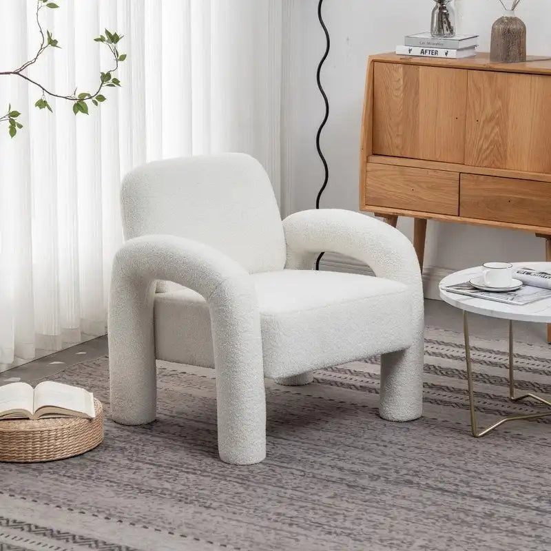 Fauteuil rembourré au design moderne et unique