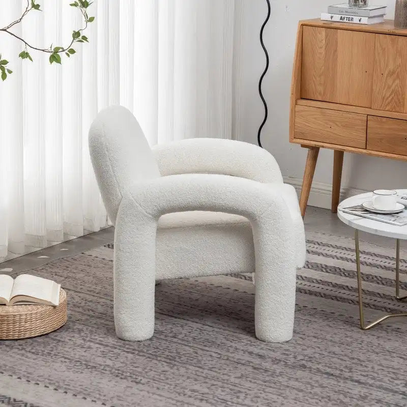 Fauteuil rembourré au design moderne et unique