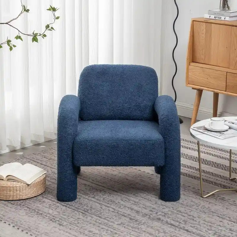 Fauteuil rembourré au design moderne et unique