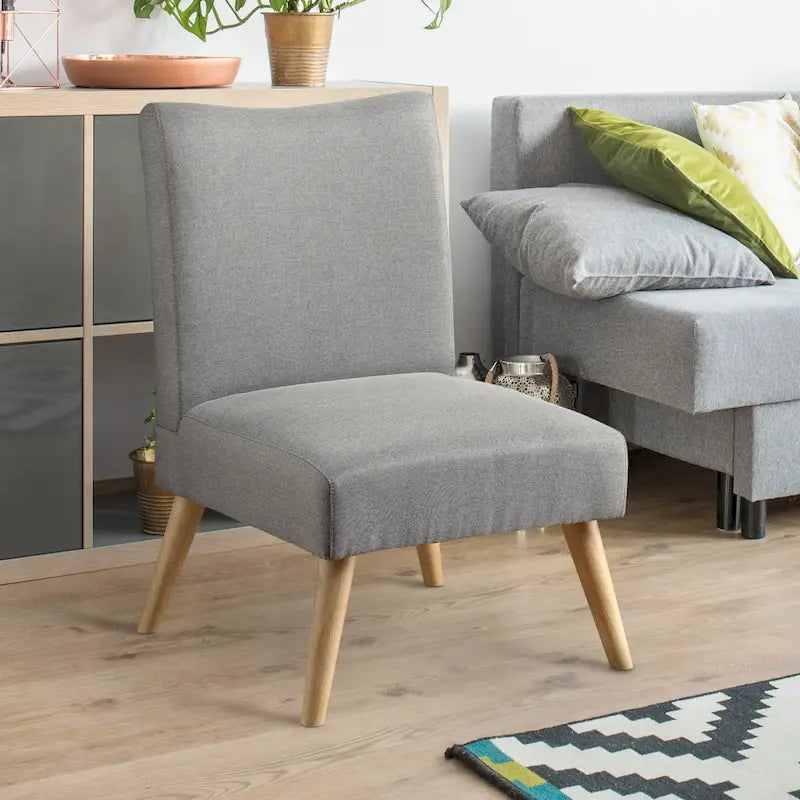 Fauteuil d'appoint rembourré en tissu Pind Mid-Century Modern par Furniture of America