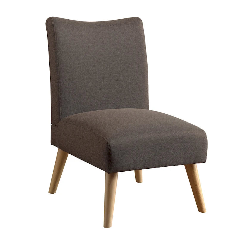 Fauteuil d'appoint rembourré en tissu Pind Mid-Century Modern par Furniture of America