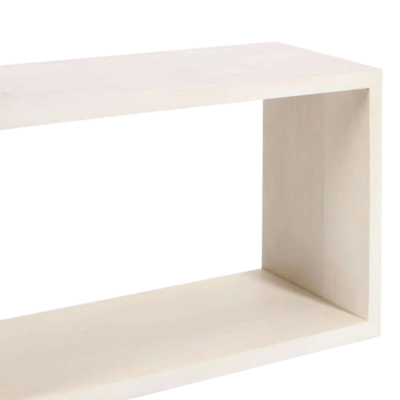 Console en manguier de 52 pouces, avec casier ouvert et 1 étagère