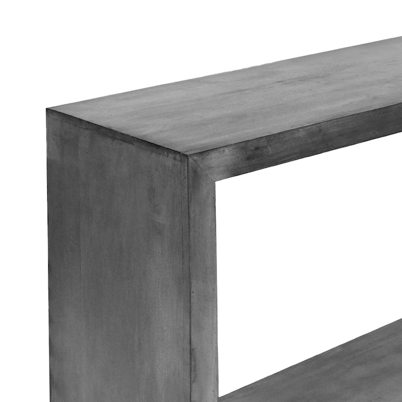Console en manguier de 52 pouces, avec casier ouvert et 1 étagère