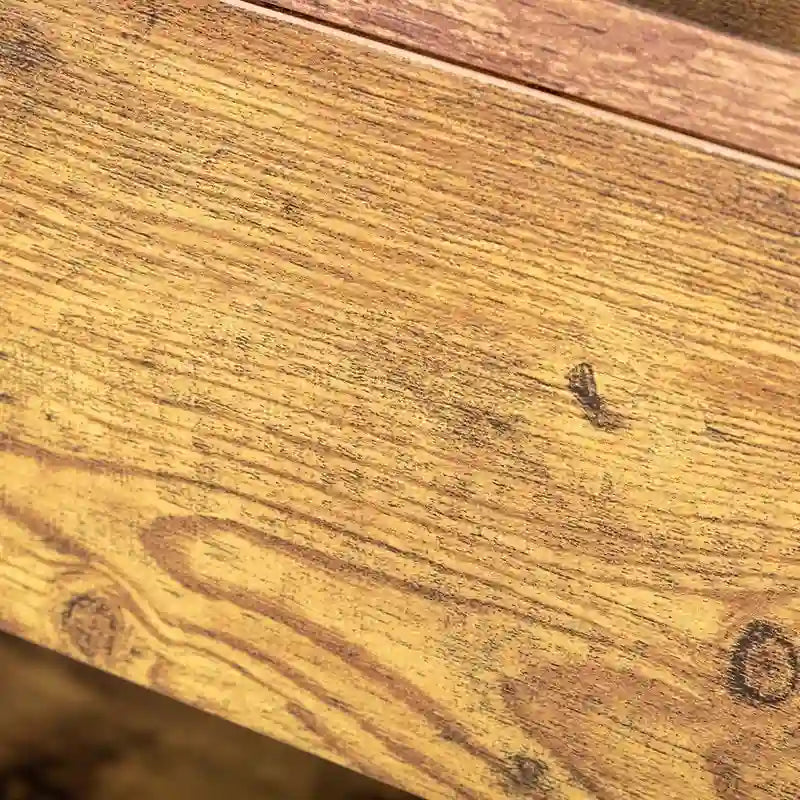 Console de table d'entrée à 3 niveaux avec tiroir et 2 rangements ouverts