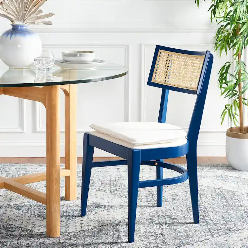 Chaise de salle à manger en rotin - 18 L x 23 P x 35 H - 18Lx23Px35H