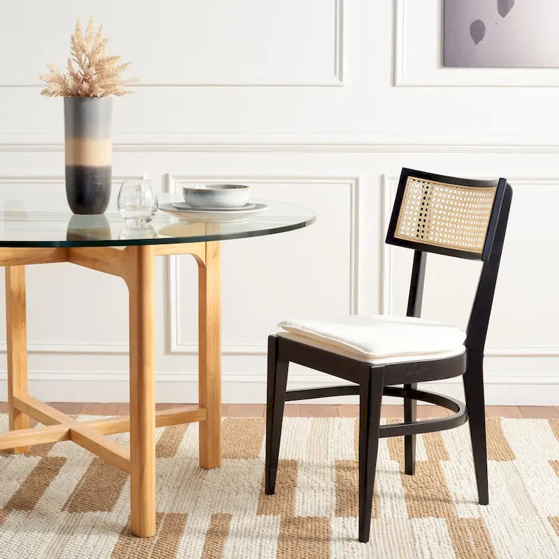 Chaise de salle à manger en rotin - 18 L x 23 P x 35 H - 18Lx23Px35H