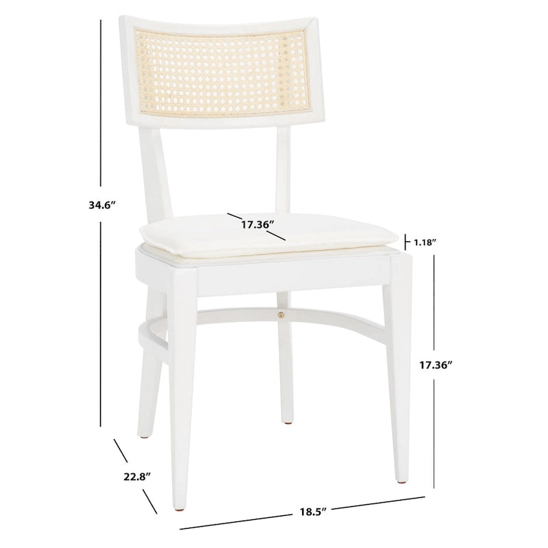 Chaise de salle à manger en rotin - 18 L x 23 P x 35 H - 18Lx23Px35H