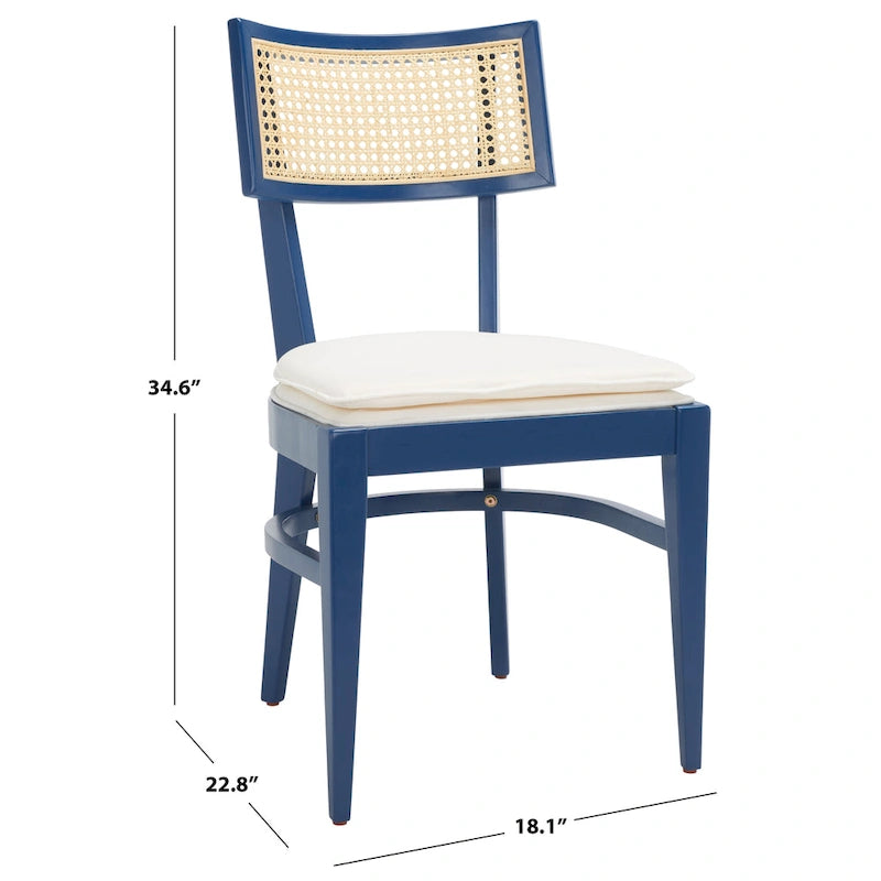 Chaise de salle à manger en rotin - 18 L x 23 P x 35 H - 18Lx23Px35H