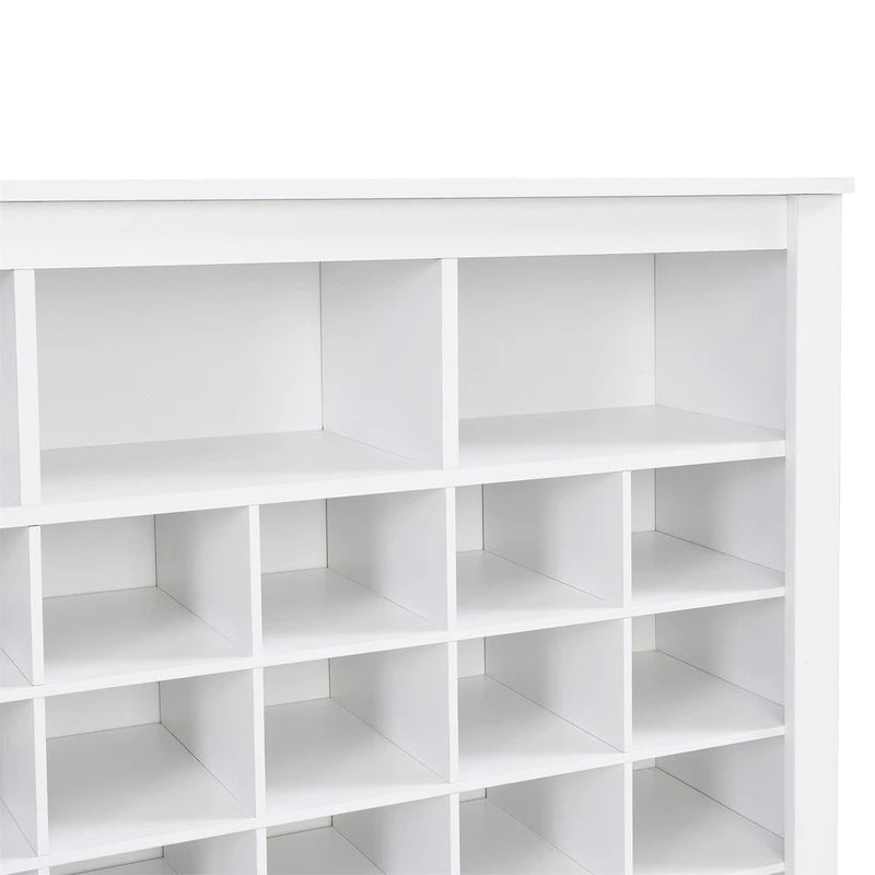 Console élégante avec 24 casiers à chaussures