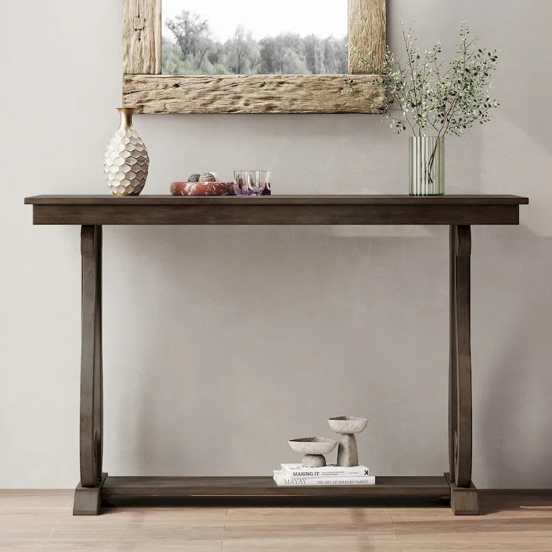 Console rustique vintage de 48 pouces