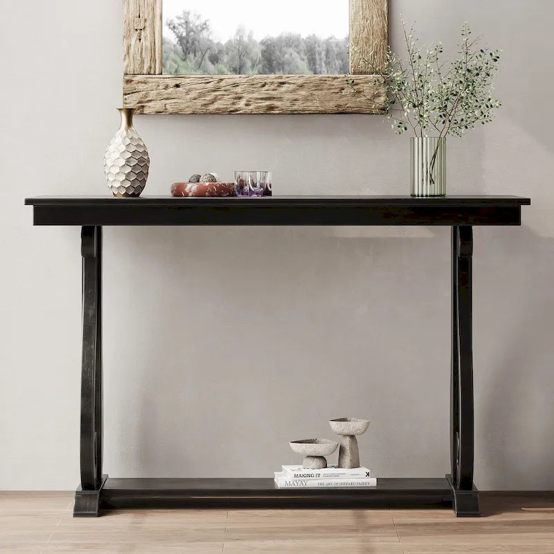 Console rustique vintage de 48 pouces