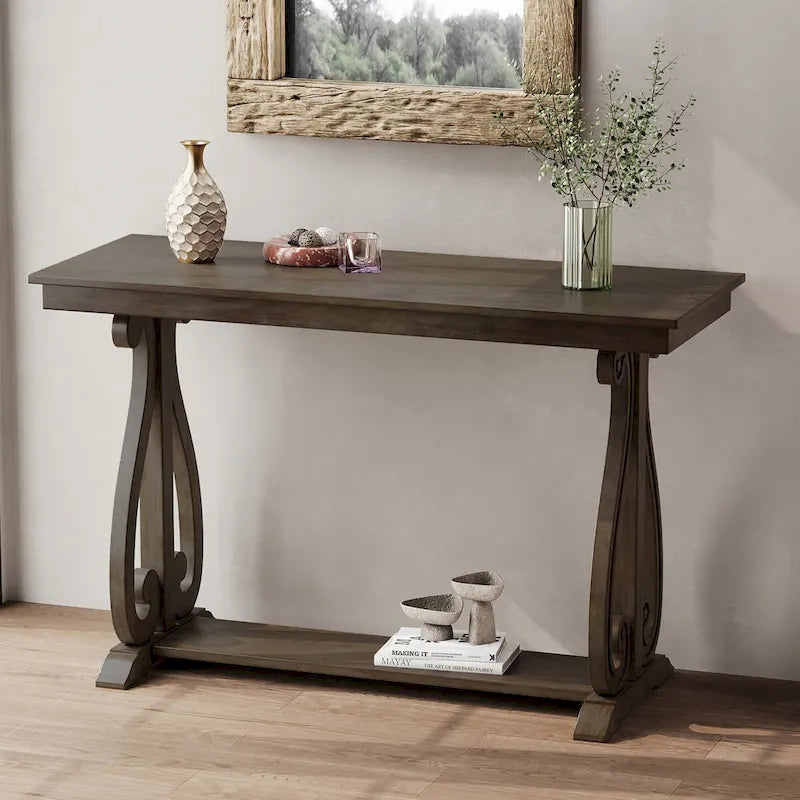 Console rustique vintage de 48 pouces