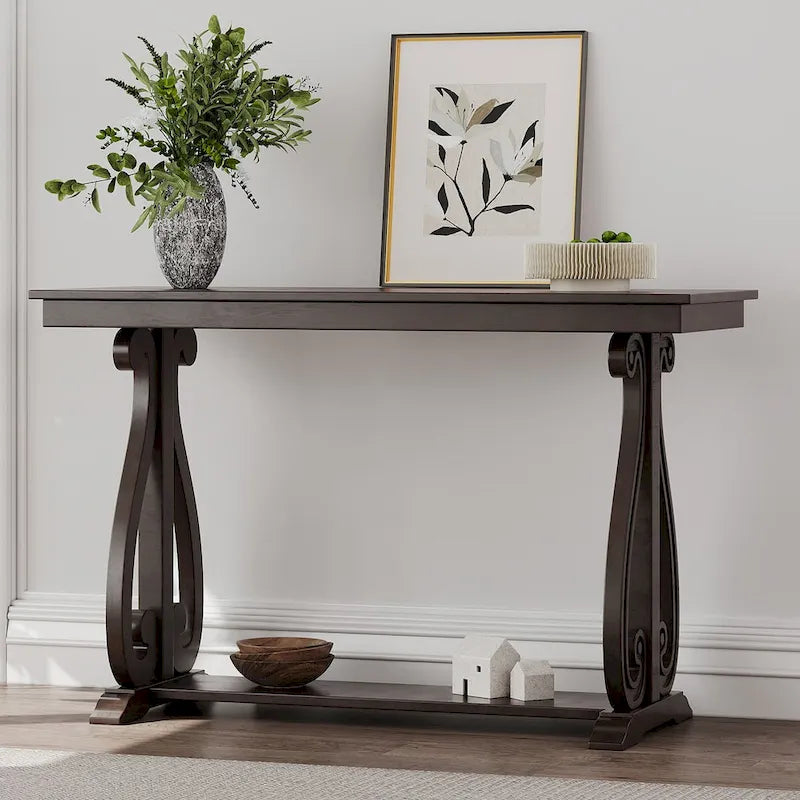 Console rustique vintage de 48 pouces