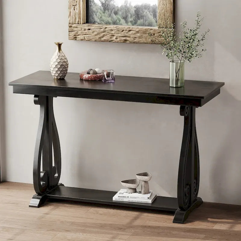 Console rustique vintage de 48 pouces
