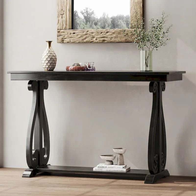 Console rustique vintage de 48 pouces