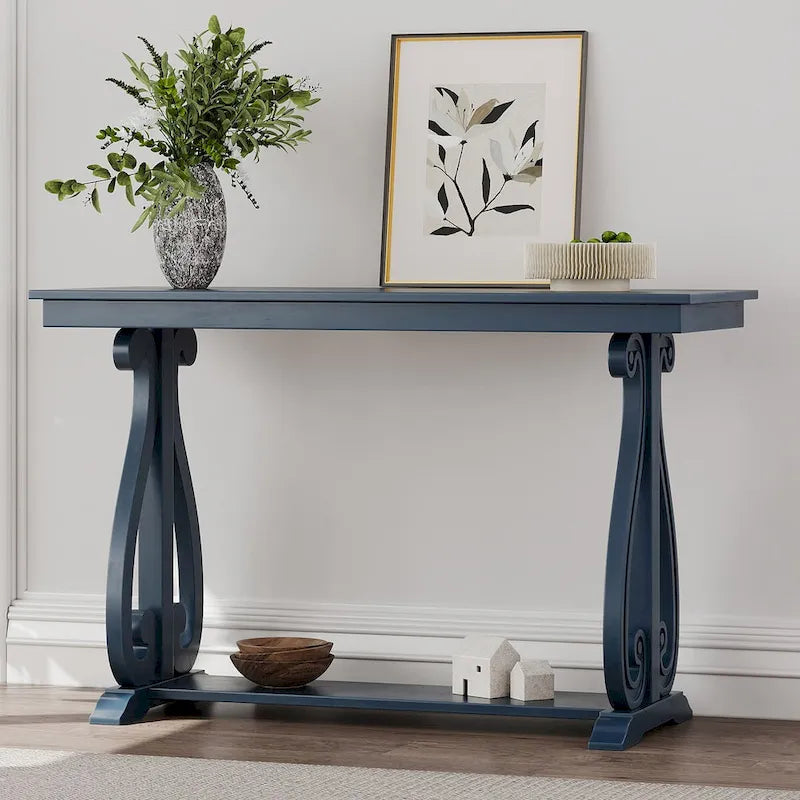 Console rustique vintage de 48 pouces
